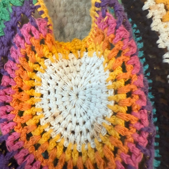 Colorful Crochet Inferno Mini Dress Rat and Boa - Picture 5 of 7